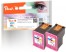 318806 - Peach Doppelpack Druckköpfe color kompatibel zu HP No. 901 C*2, CC656AE*2