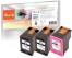 319640 - Peach Spar Pack Plus Druckköpfe kompatibel zu HP No. 62XL, C2P05AE*2, C2P07AE